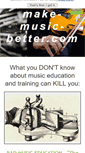 Mobile Screenshot of make-music-better.com
